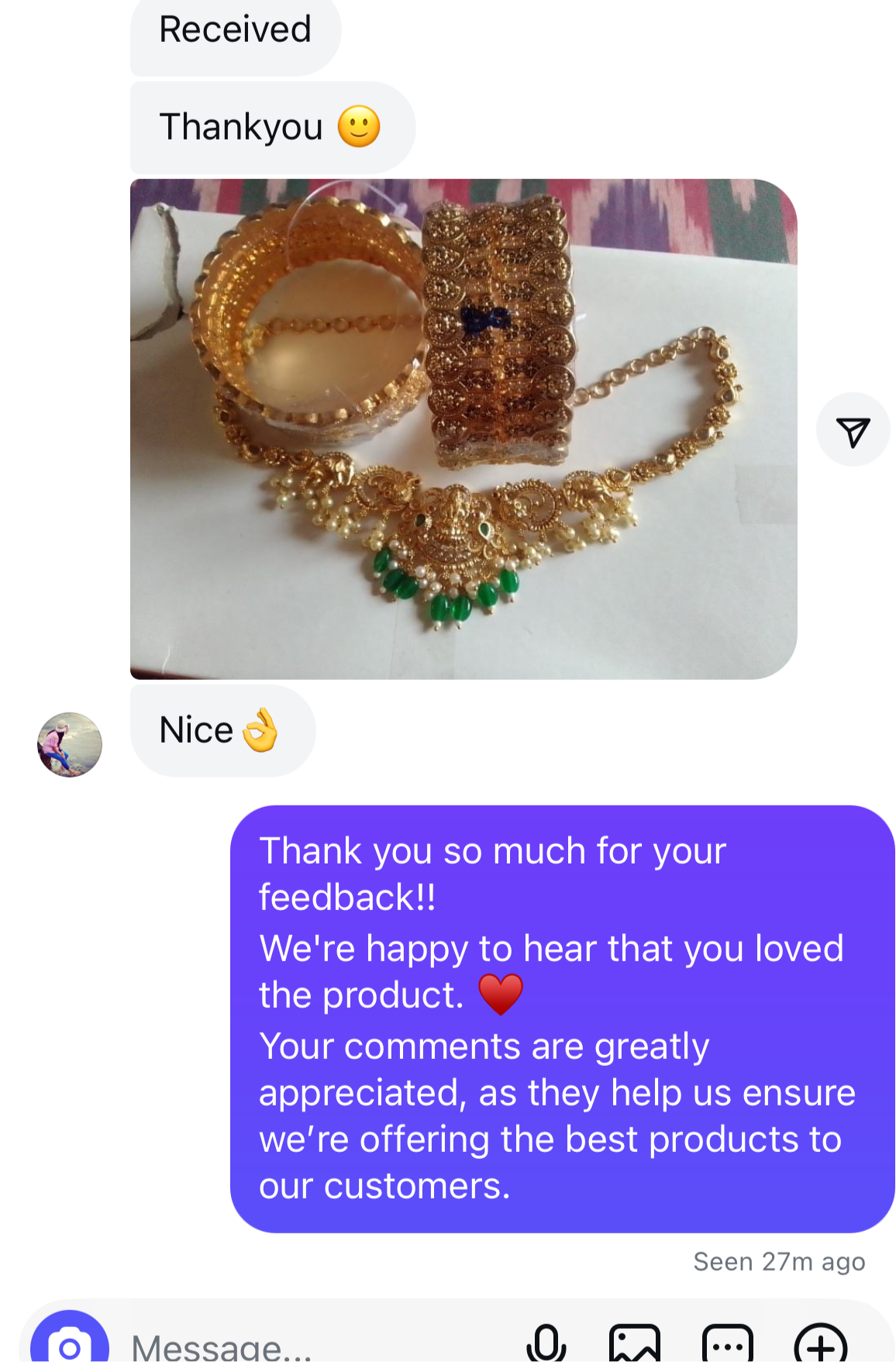 Nakshi bangles & Chain Review