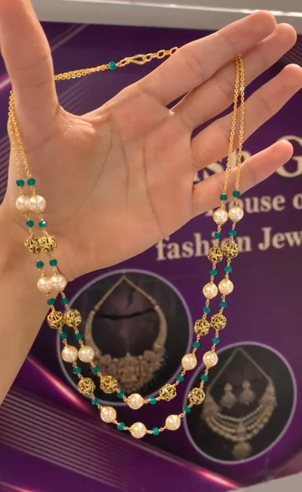 Nakshi balls with CZ beads BC-75