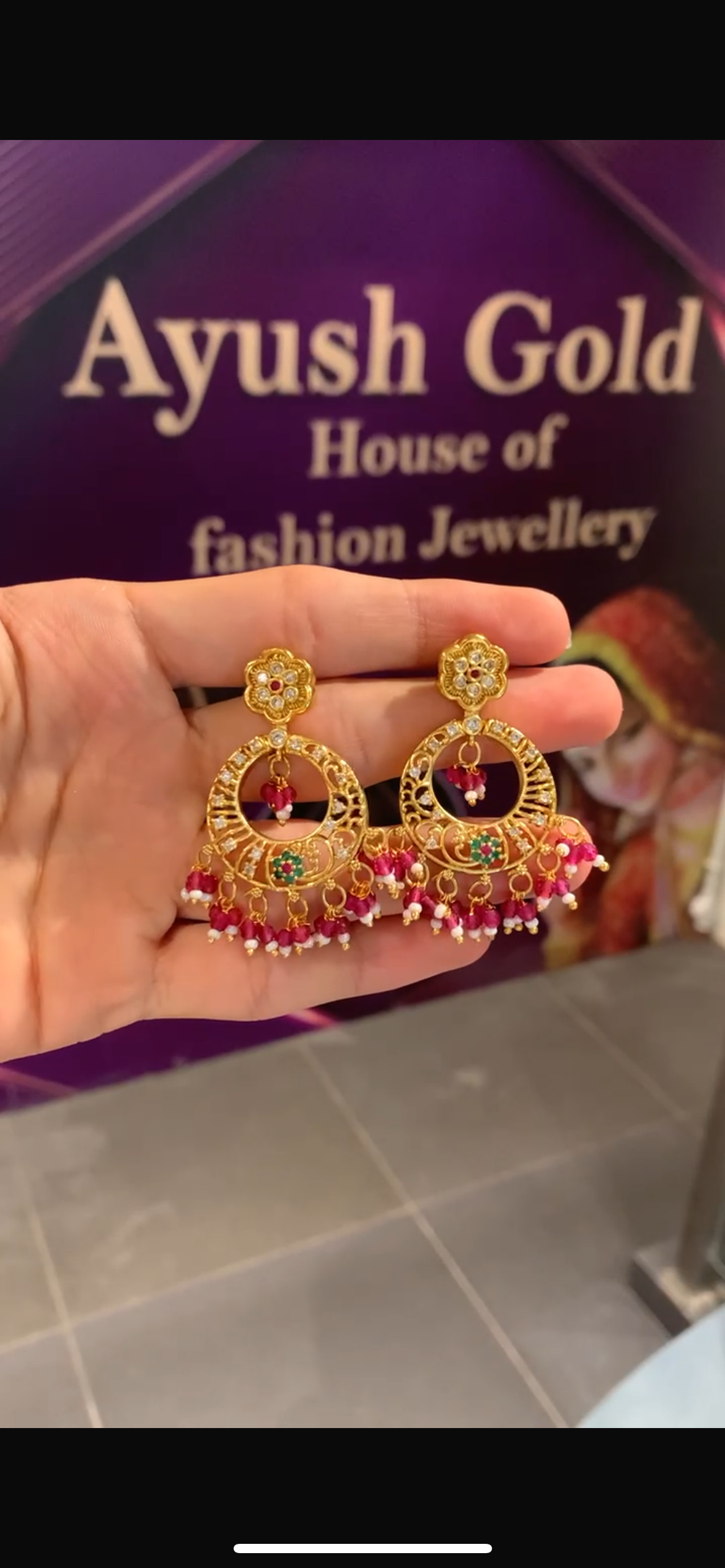 Chandbali earring JH-37