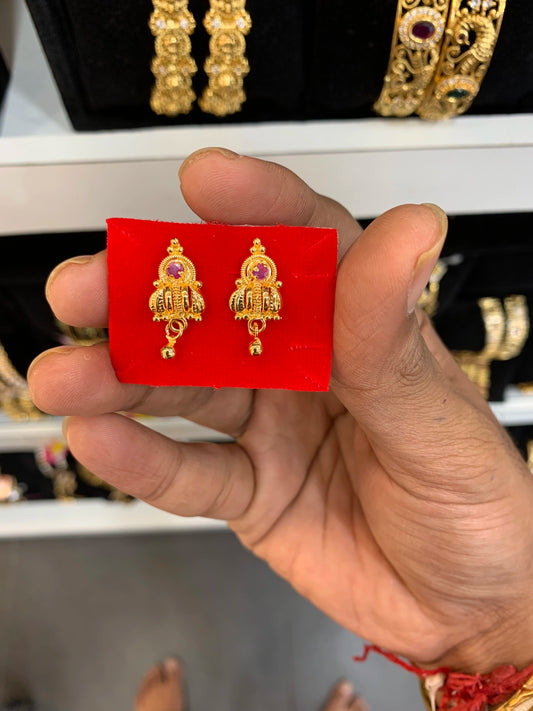 Gold plated earring GP-24