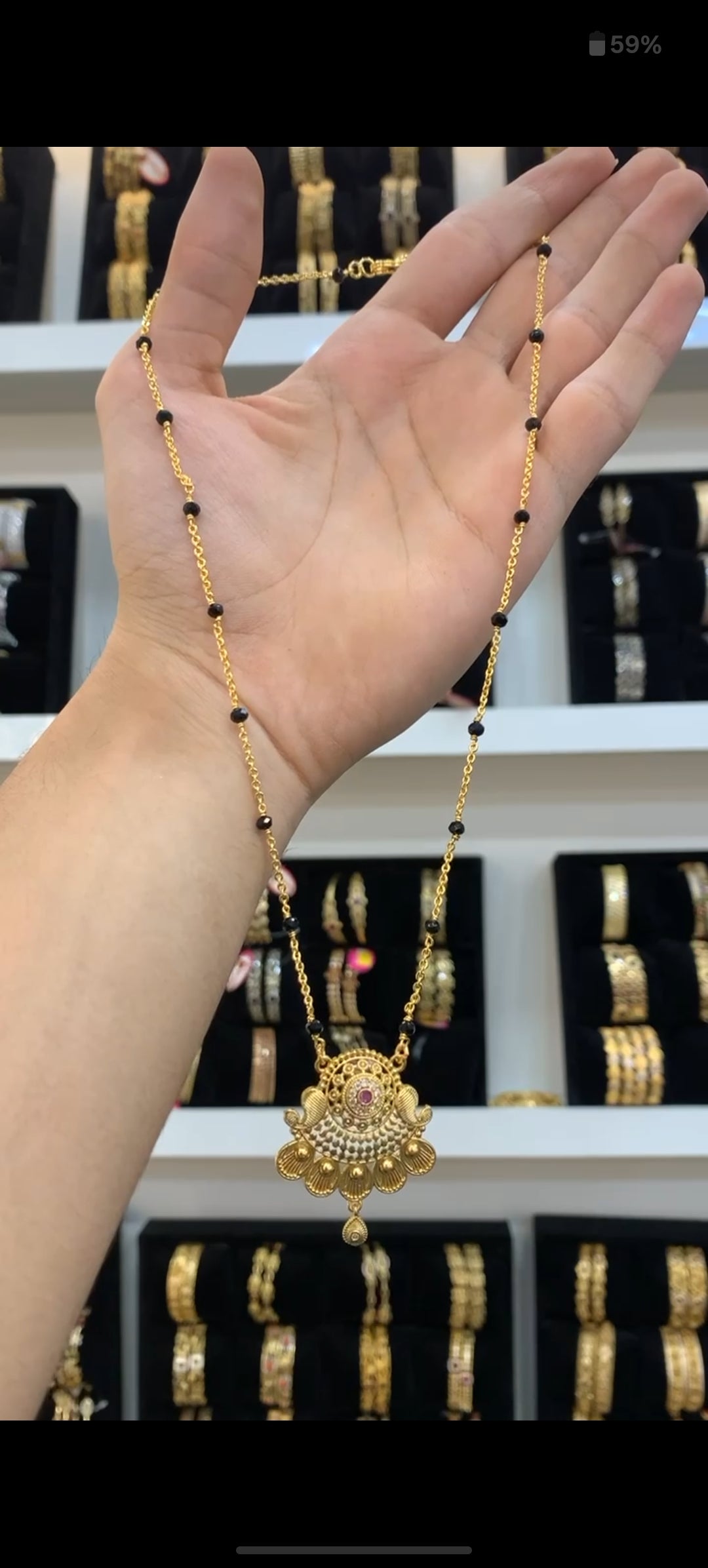 Black beads BM-60
