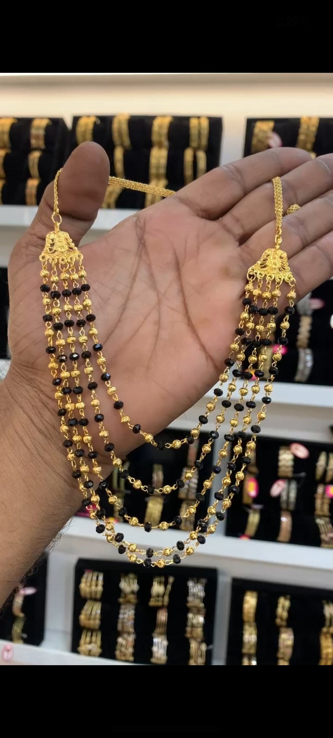 Black beads BM-58