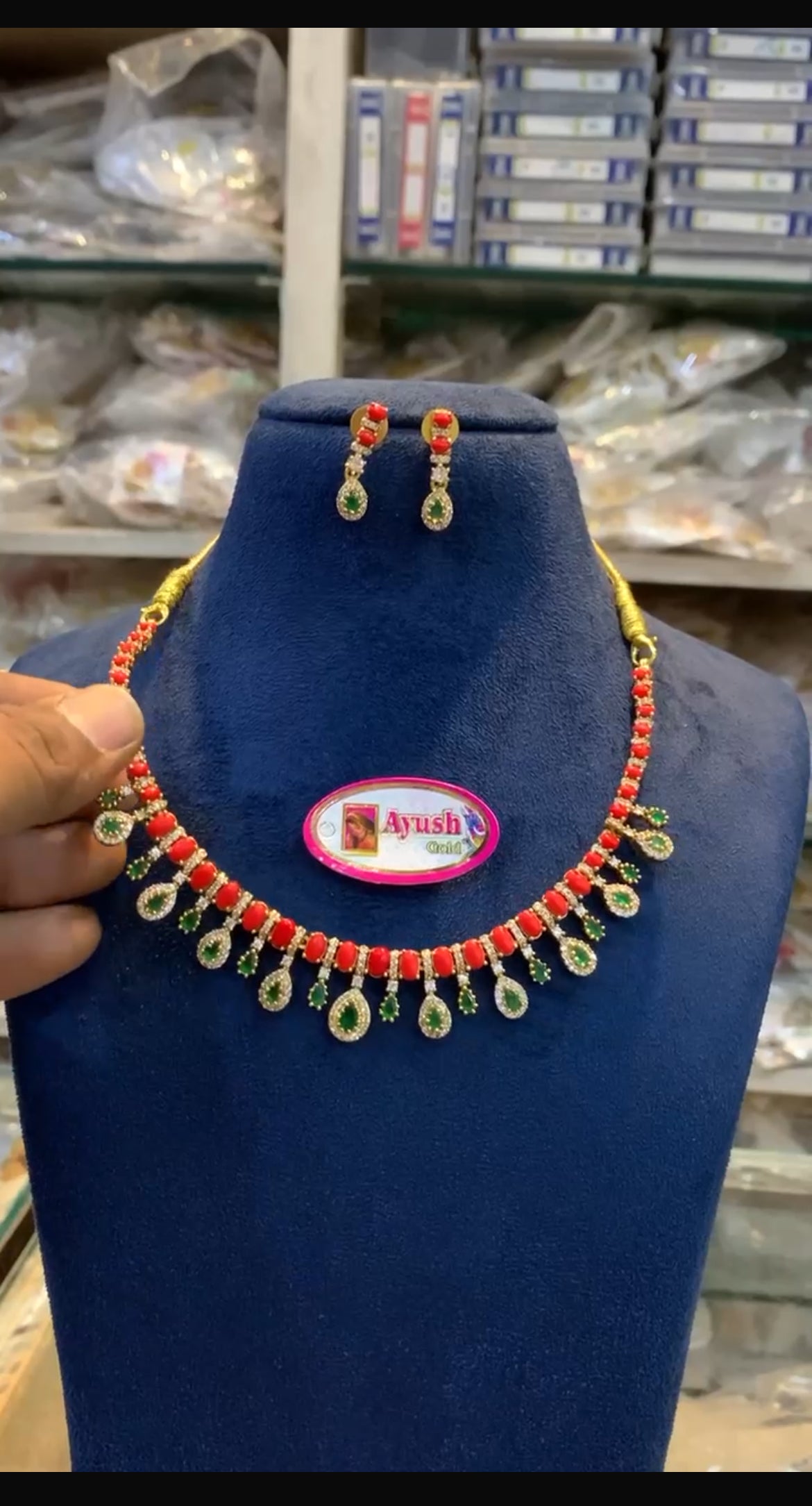 Coral necklace NK-186