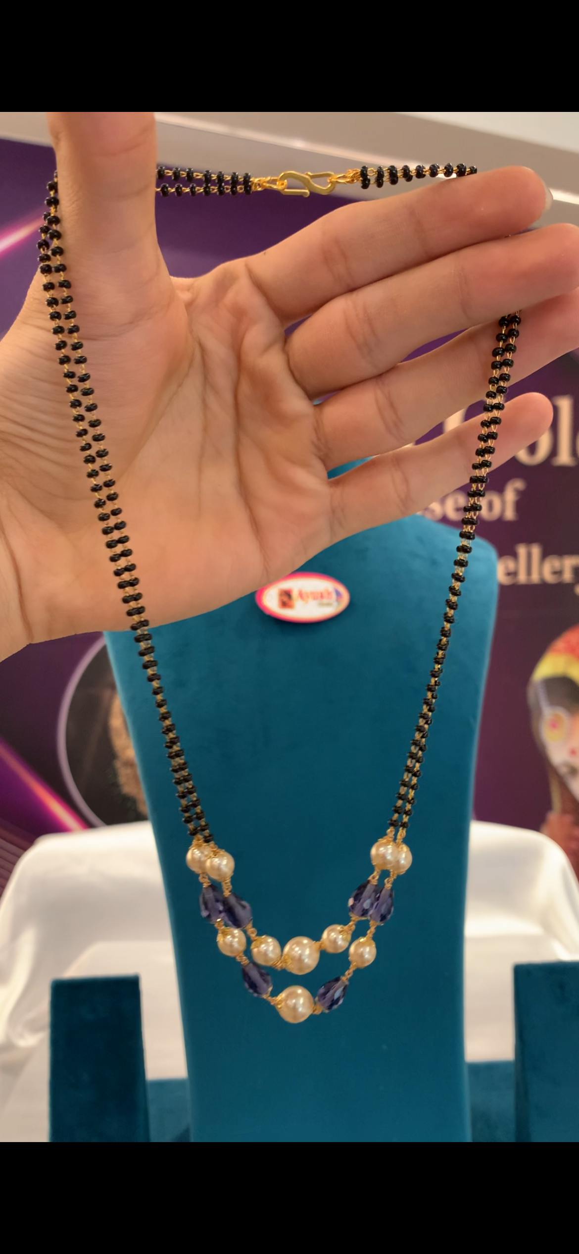 Blackbeads with Swarovski beads BM-29