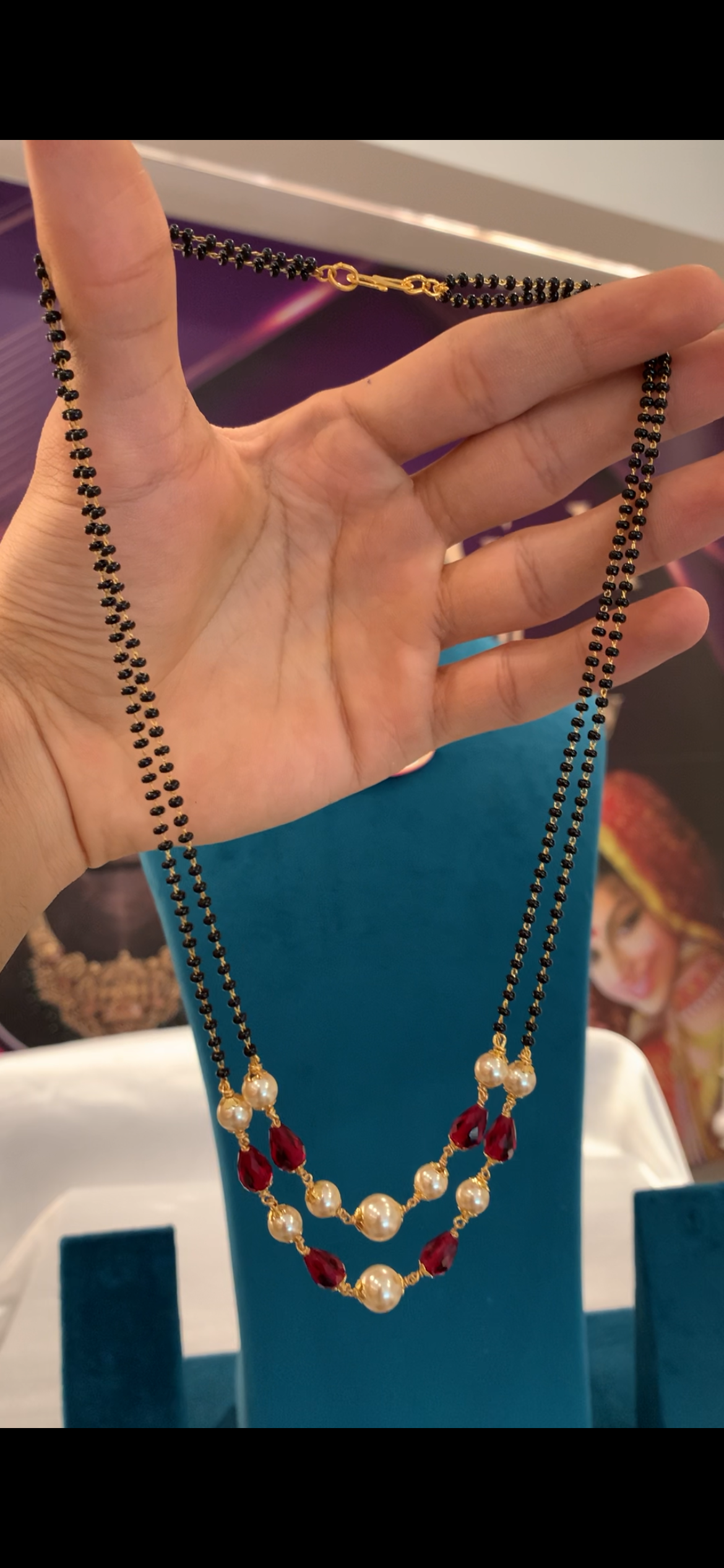 Blackbeads with Swarovski beads BM-29