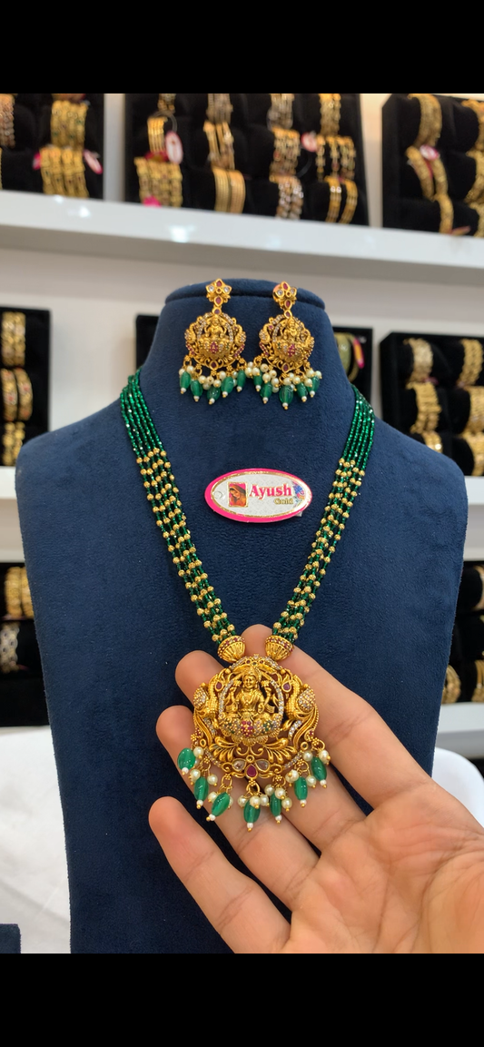 Nakshi Locket with Mala BC-80
