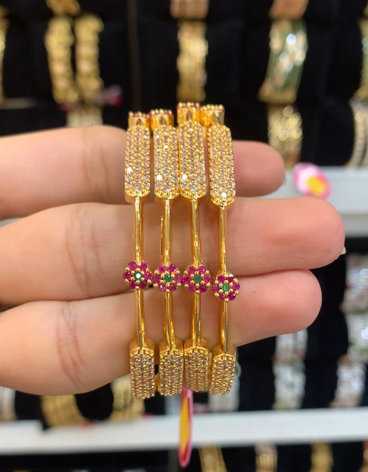 Gold finish Bangles BG-161