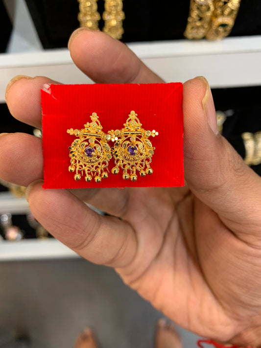 Gold plated earring GP-25