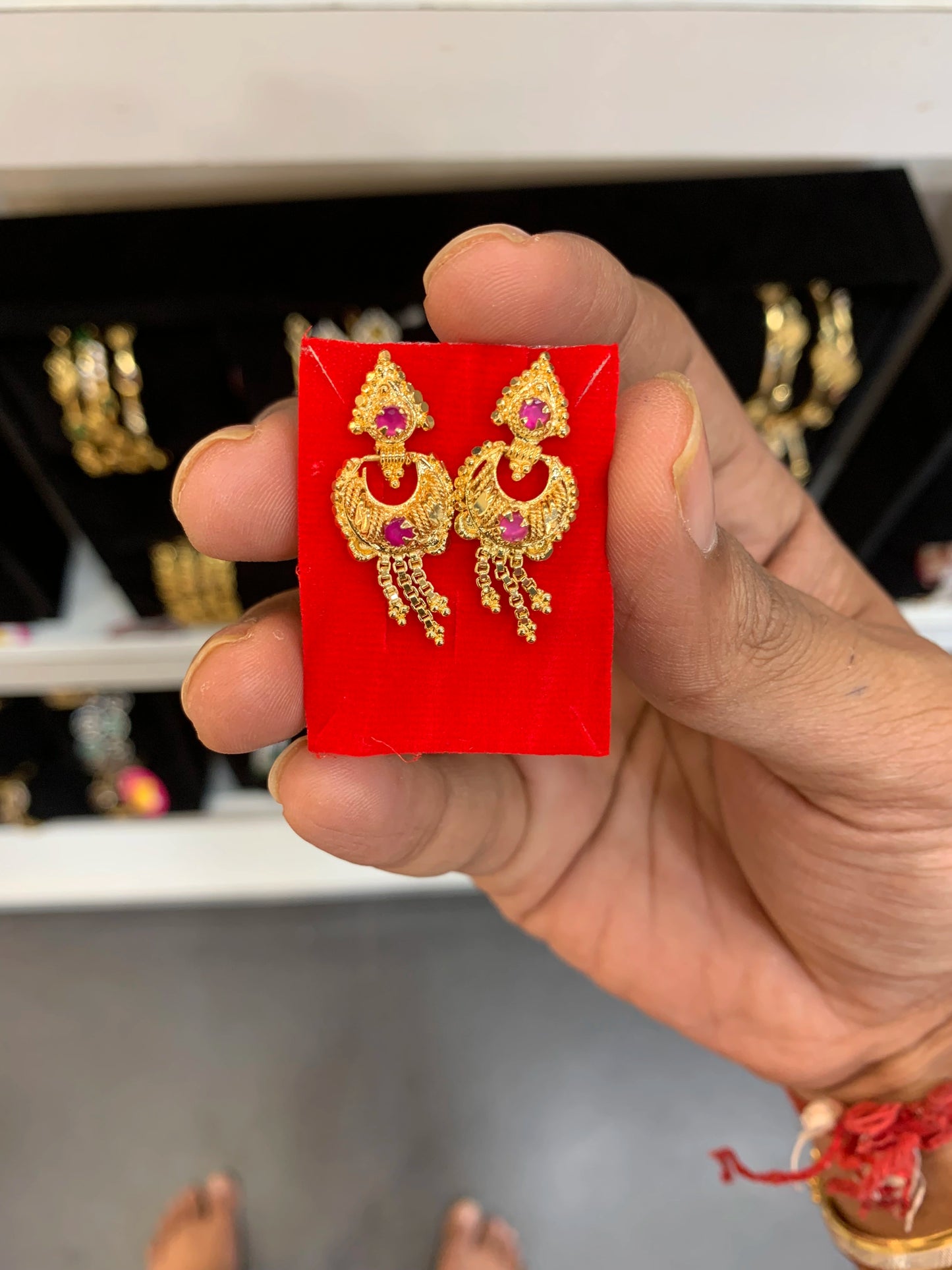 Gold plated earring GP-28