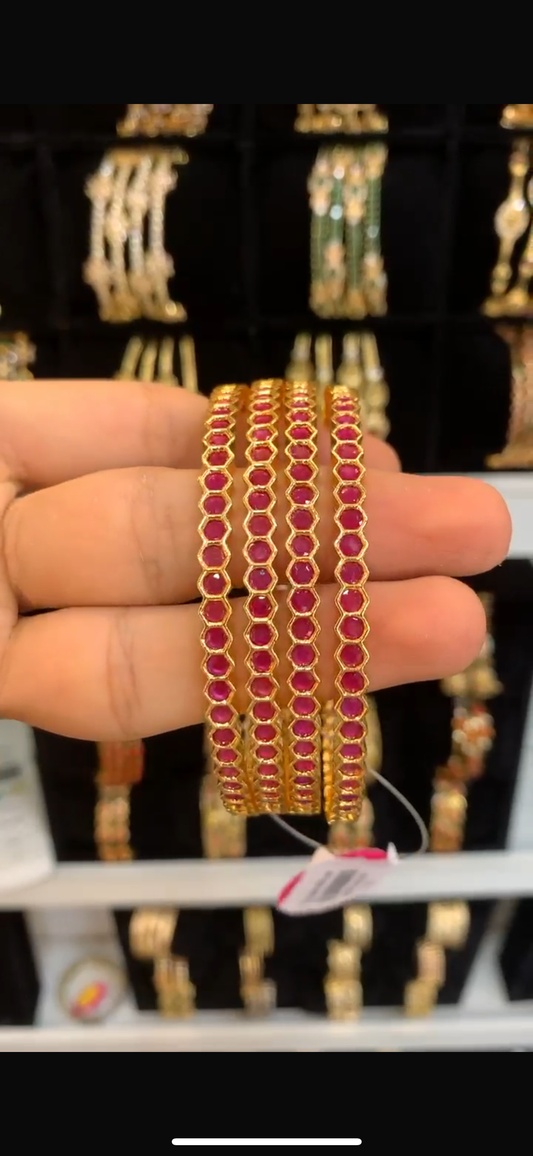 Gold finish Bangles BG-161