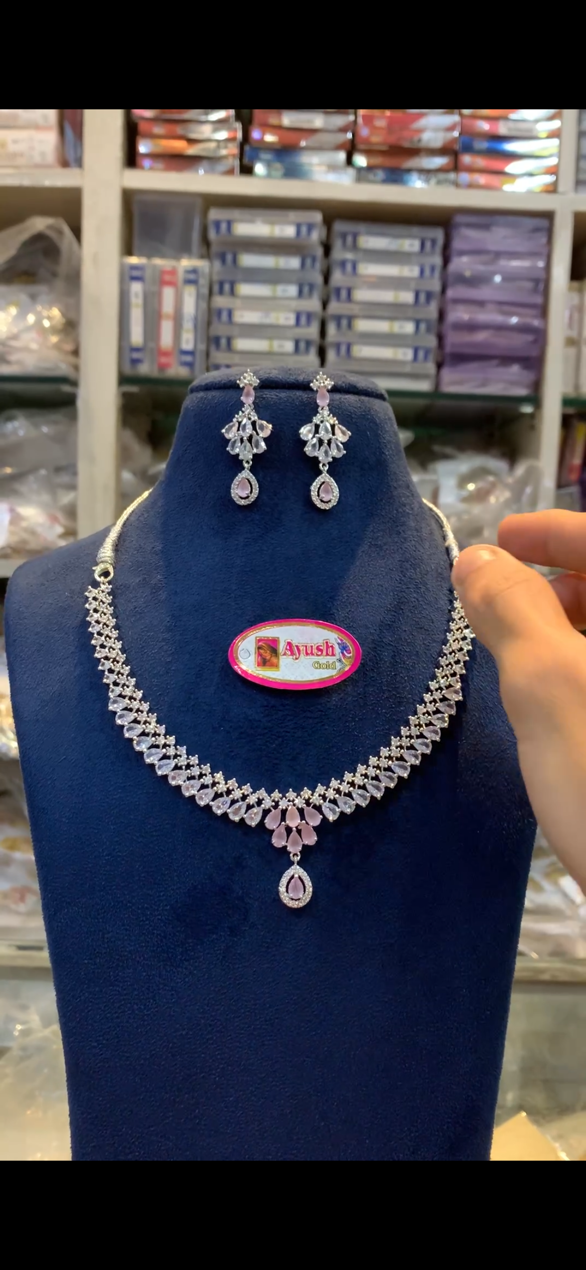 Silver Finish Necklace NK- 188