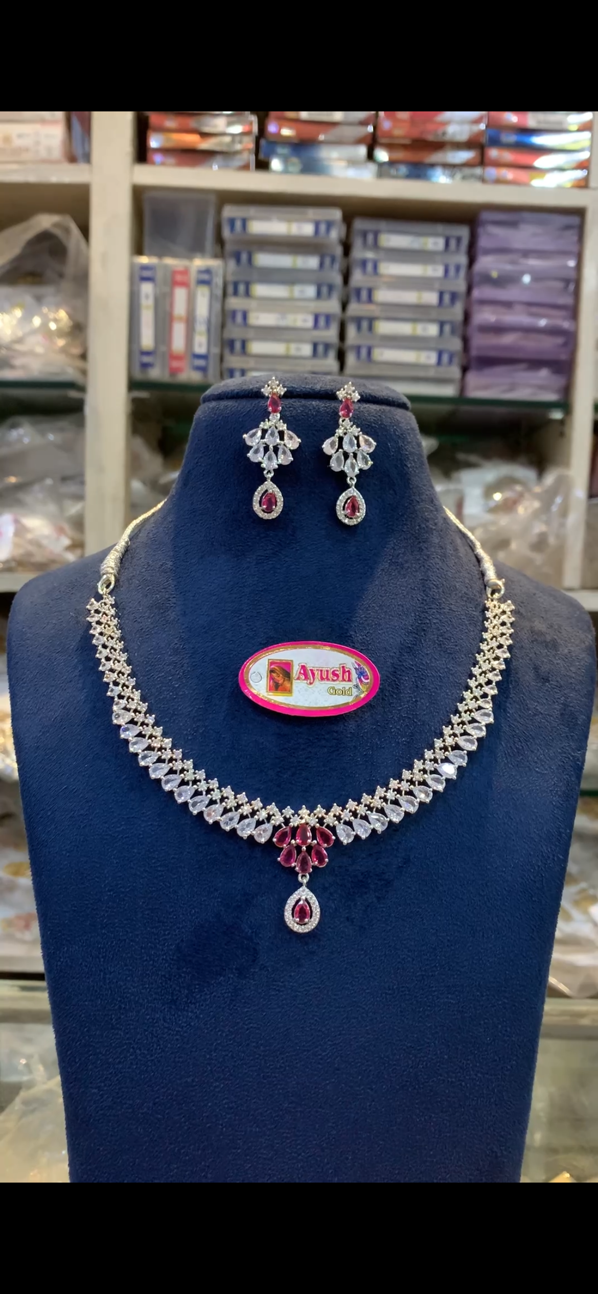 Silver Finish Necklace NK- 188
