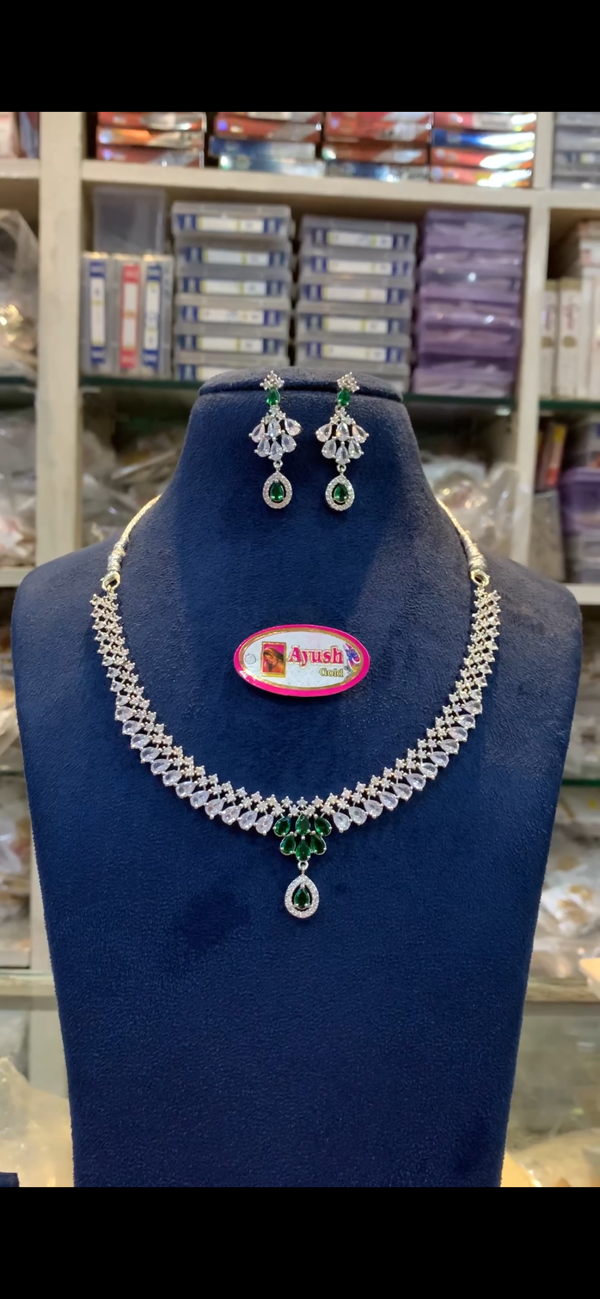 Silver Finish Necklace NK- 188