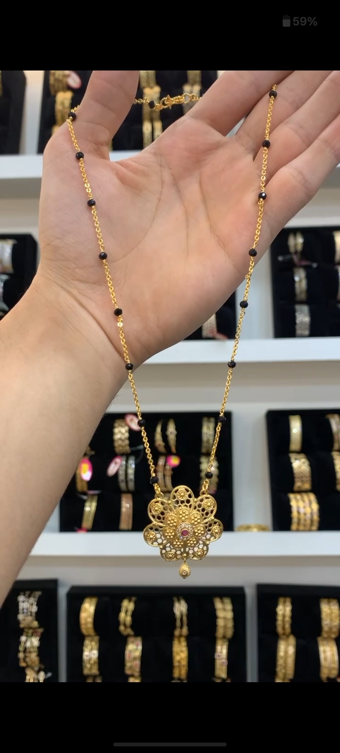 Black beads BM-60