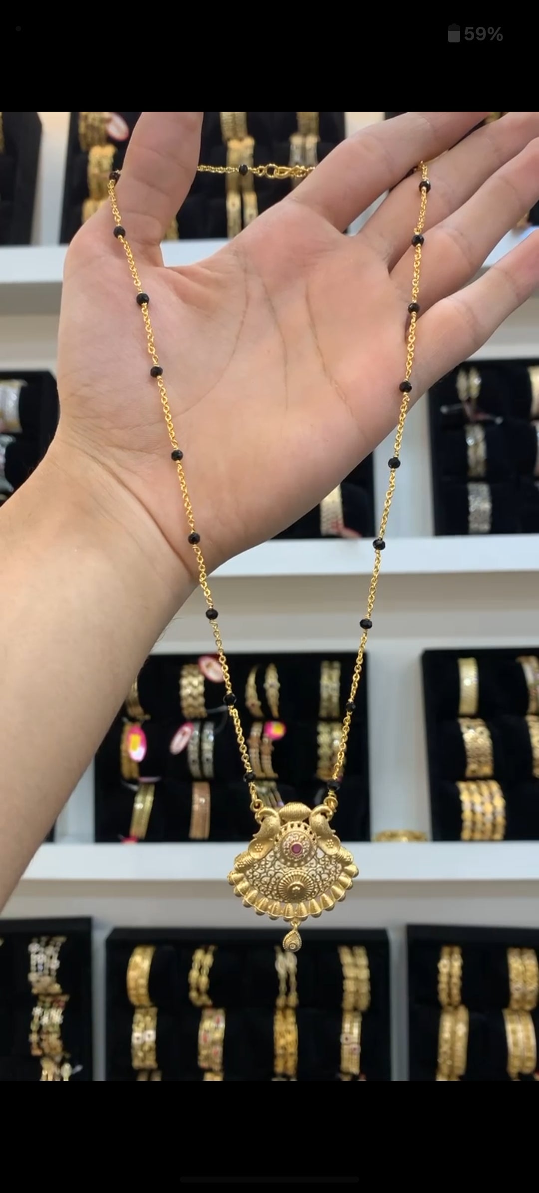 Black beads BM-60