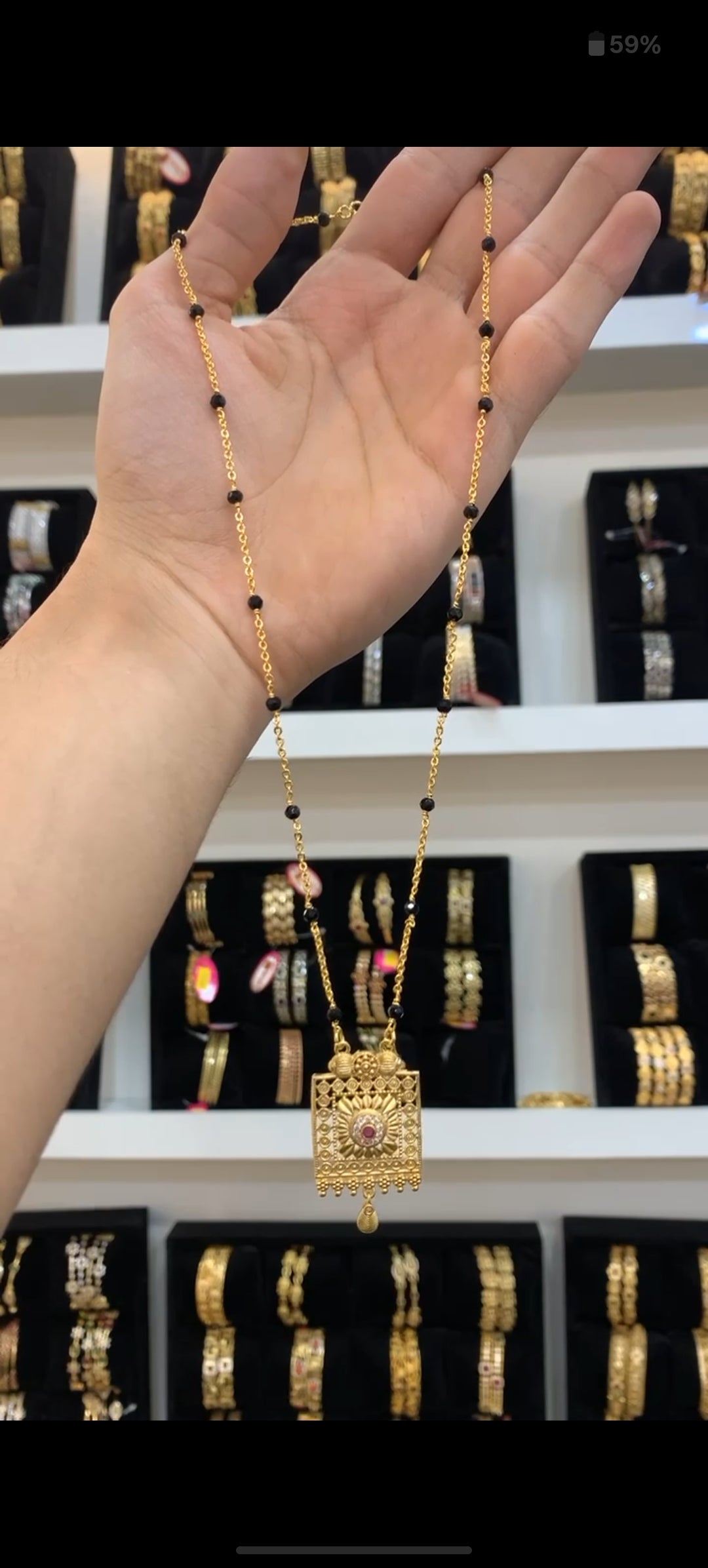Black beads BM-60